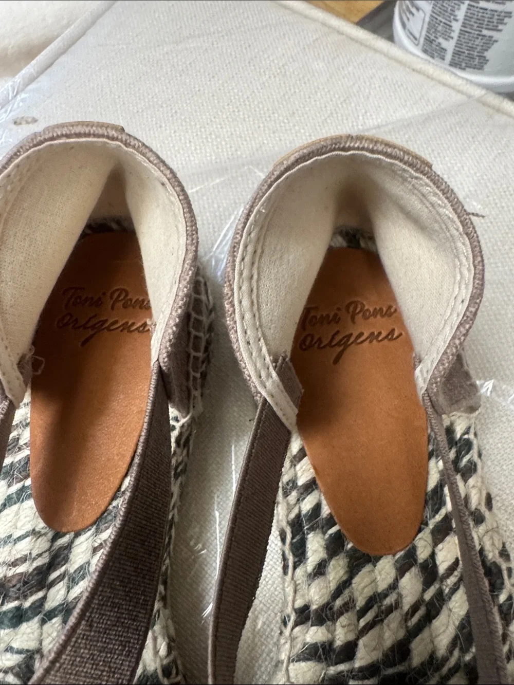 Women’s Taupe Espadrille Slip-On Sandals